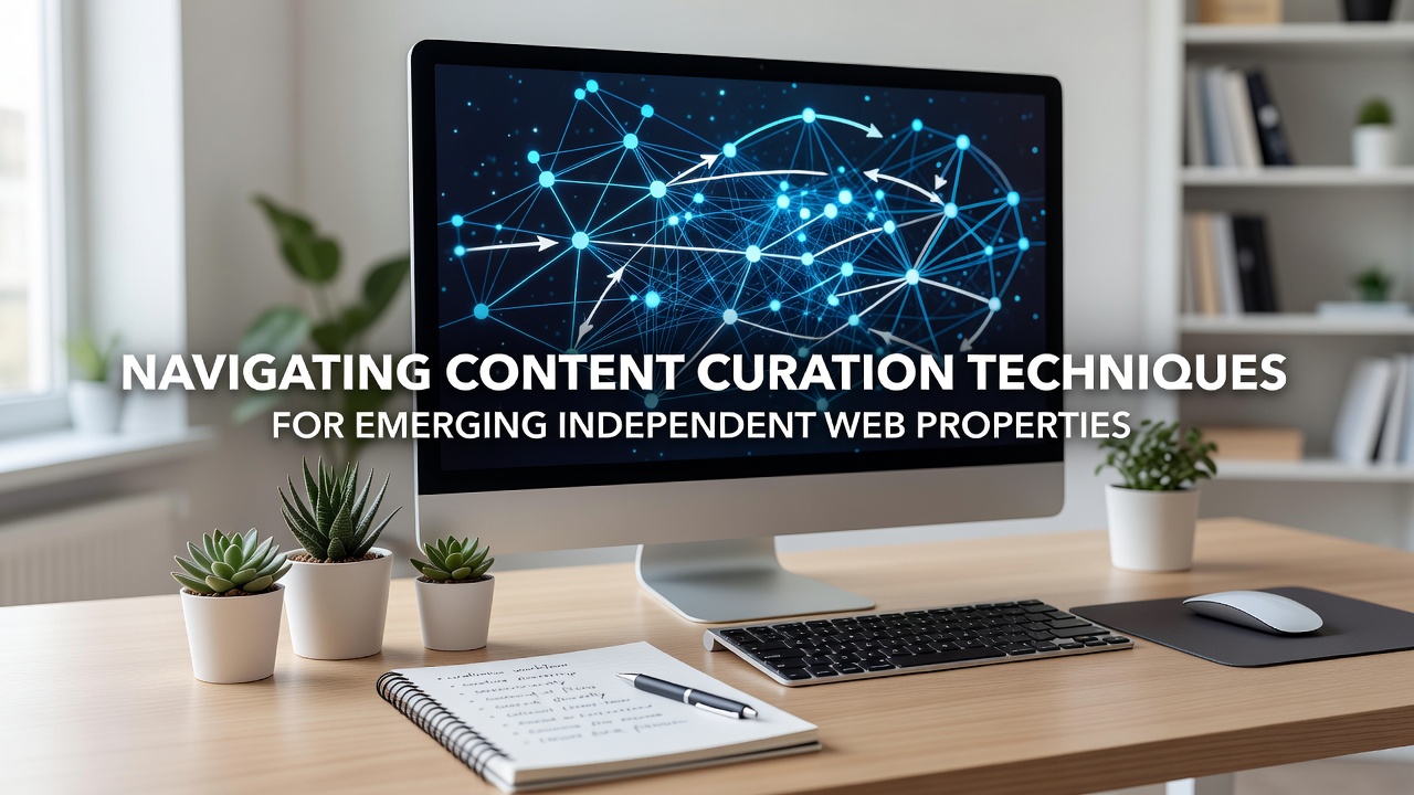 Example dashboard view of curation tools tracking engagement metrics for independent websites