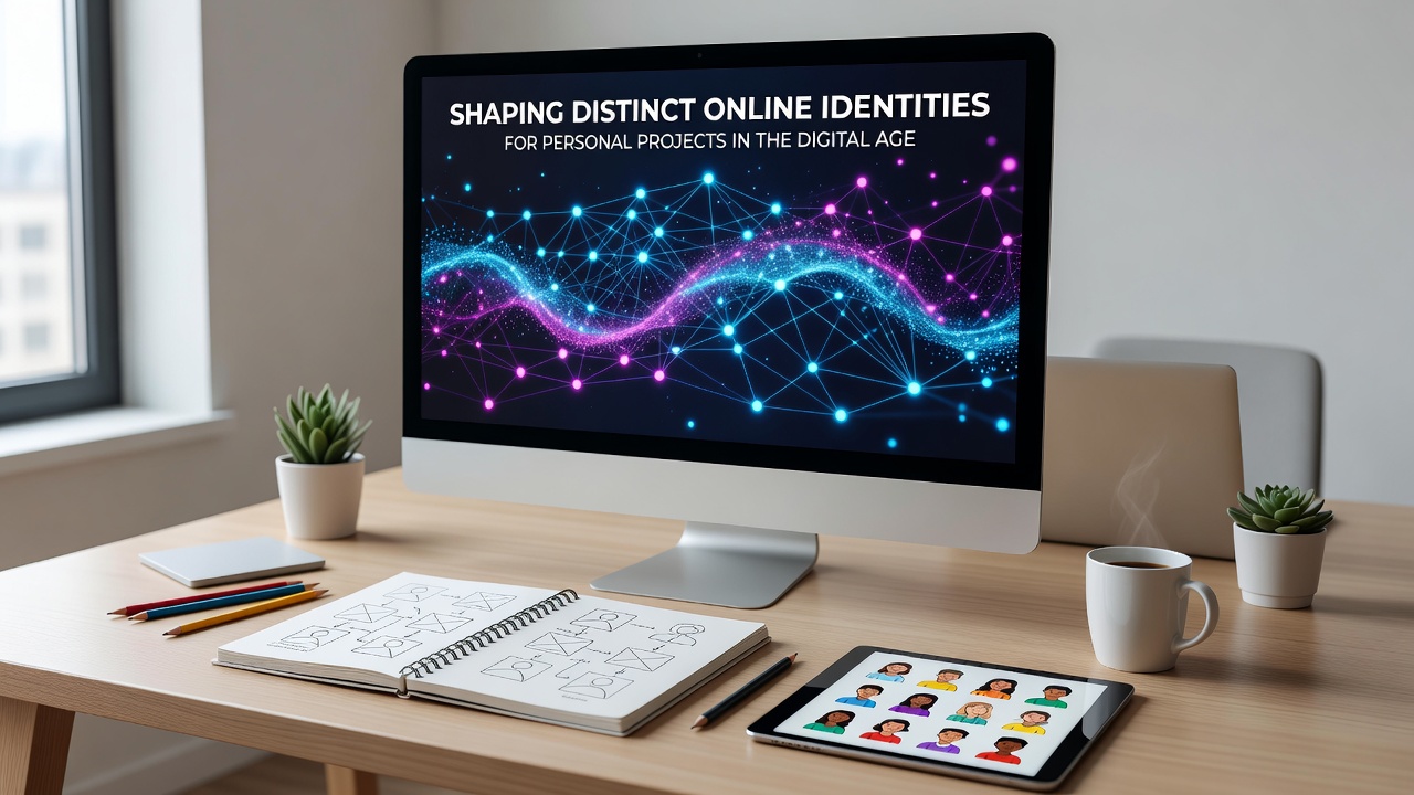 Screenshot-style view of separate online project dashboards with unique branding elements and analytics views